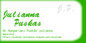 julianna puskas business card